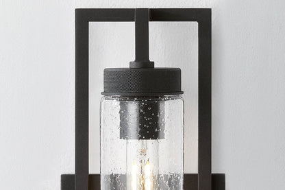 Troy Chester Outdoor Wall Sconce Textured Black Detail 1
