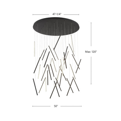 Chute 50" Multi Pendant