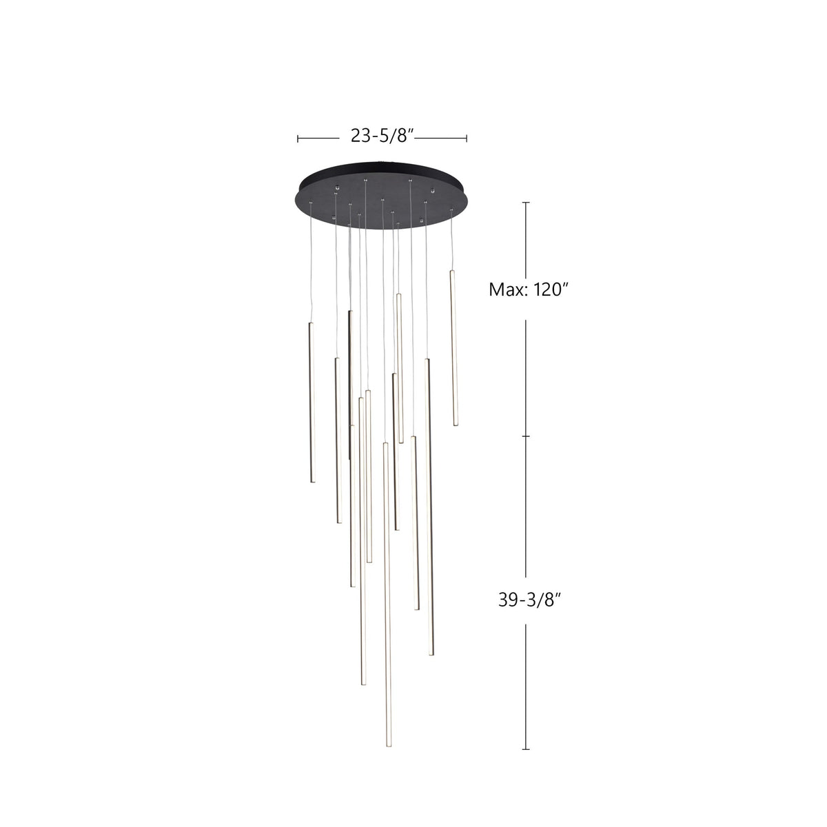 Chute 12-Head Multi Pendant