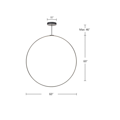 Cirque 60" Pendant - Black