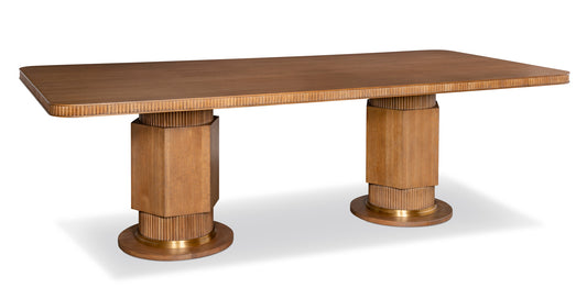 Maitland-Smith Josefien Dining Table in Brown
