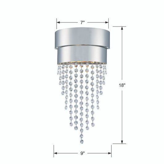 Clarksen 2 Light Polished Nickel Wall Mount