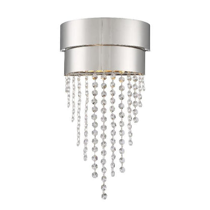 Crystorama Clarksen Wall Sconce Polished Nickel