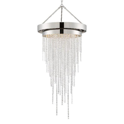 Crystorama Clarksen Chandelier Polished Nickel