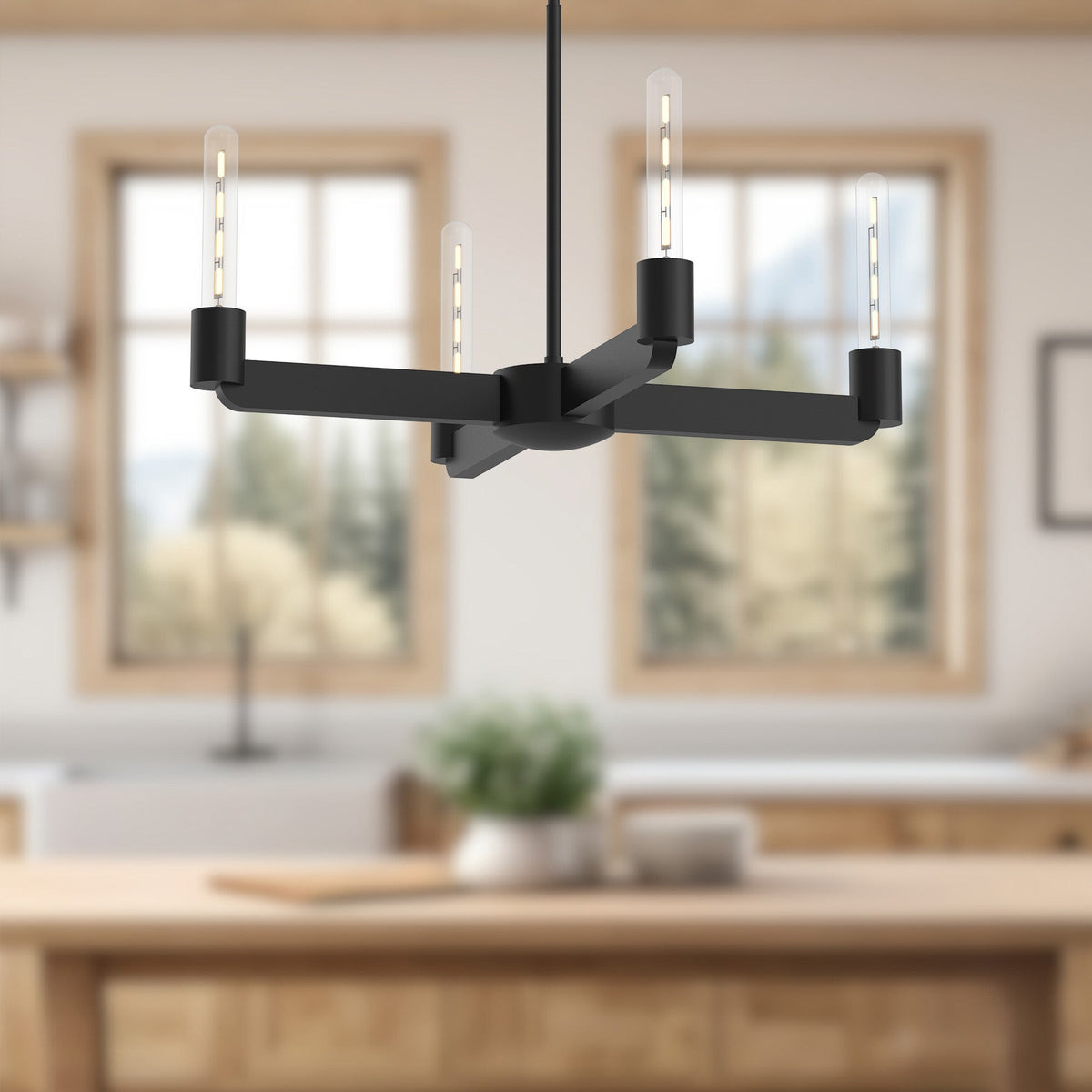 Claire 25" 4-Light Chandelier