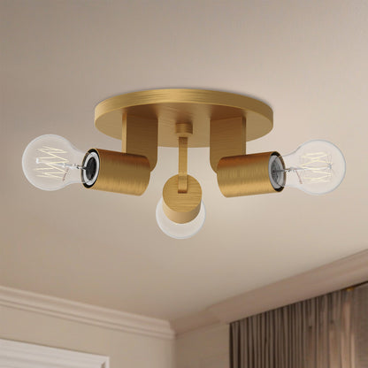 Claire 10" 3-Light Semi-Flush Mount