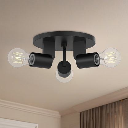 Claire 10" 3-Light Semi-Flush Mount
