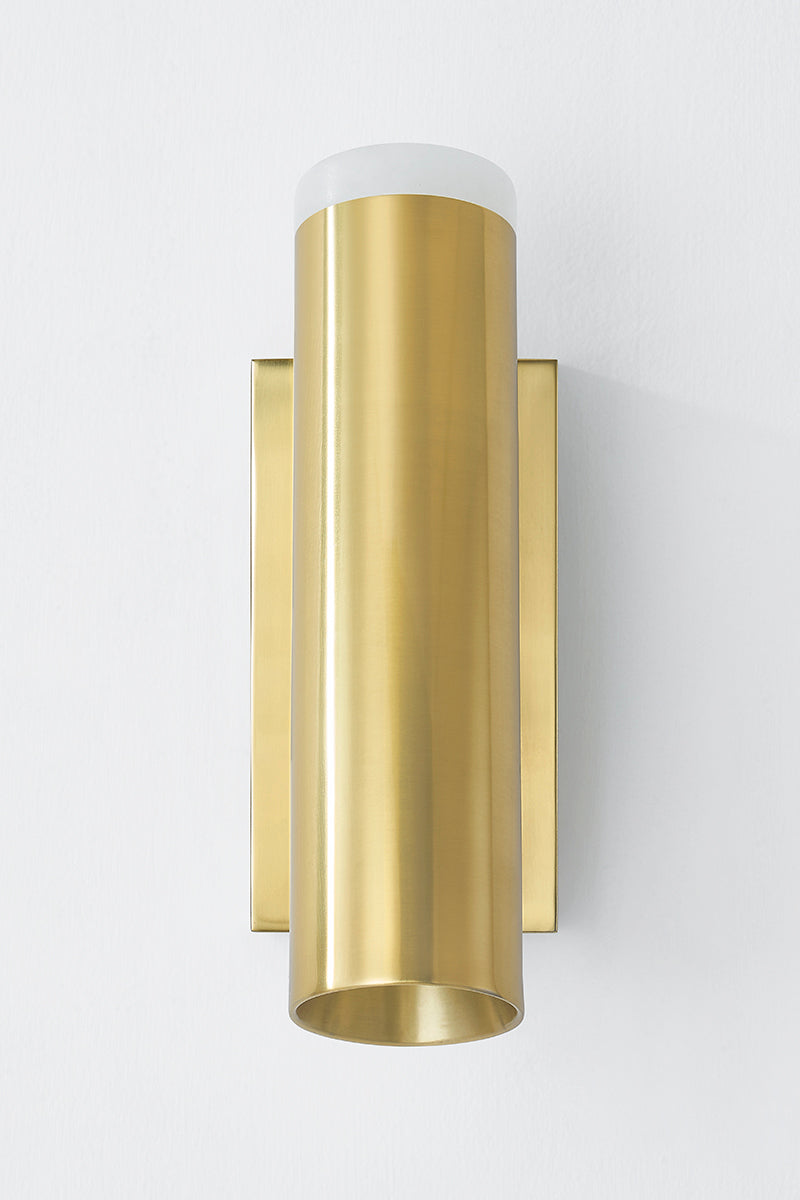 Hudson Valley Clark Wall Sconce Aged Brass detail view 3