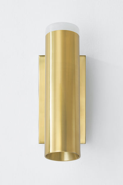Hudson Valley Clark Wall Sconce Aged Brass detail view 3
