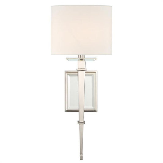 Crystorama Clifton Wall Sconce Polished Nickel