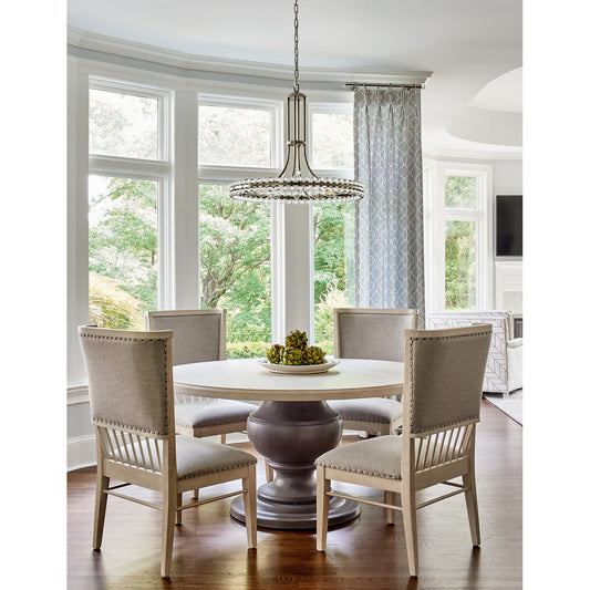Clover 12 Light Aged Brass Chandelier