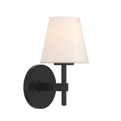 Crystorama Colton 1-Light Wall Sconce Black