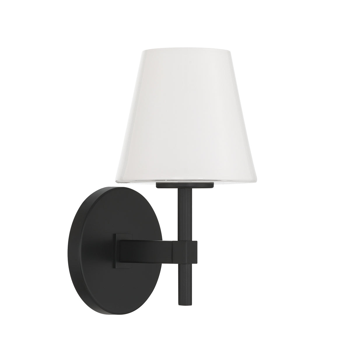 Crystorama Colton 1-Light Wall Sconce Black - detail
