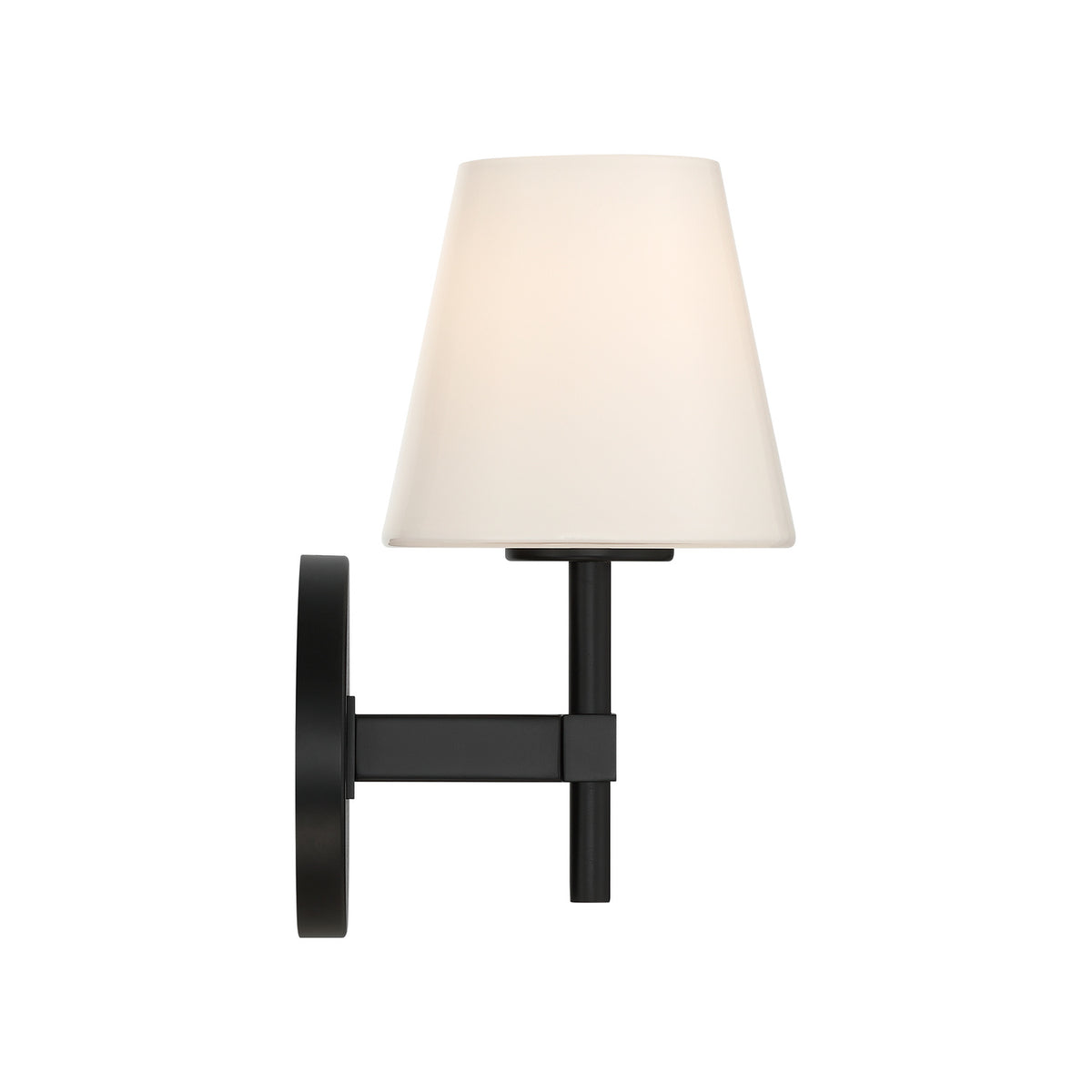 Crystorama Colton 1-Light Wall Sconce Black - detail