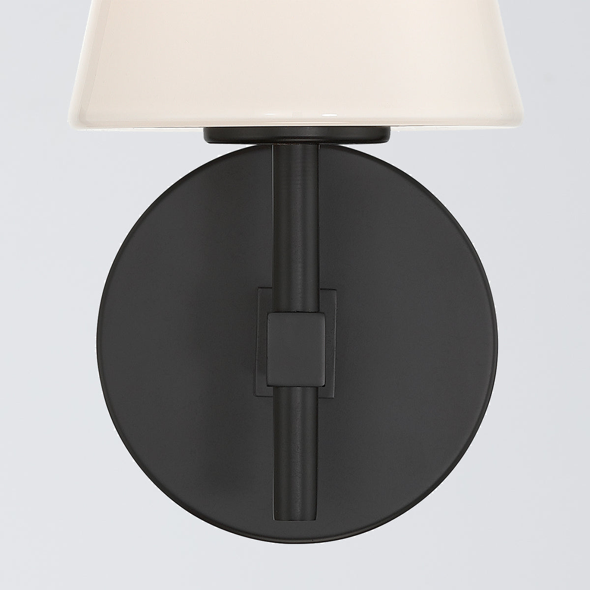 Crystorama Colton 1-Light Wall Sconce Black - detail
