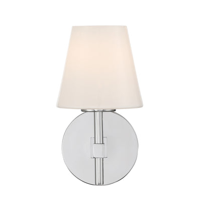 Crystorama Colton 1-Light Wall Sconce Polished Chrome - detail