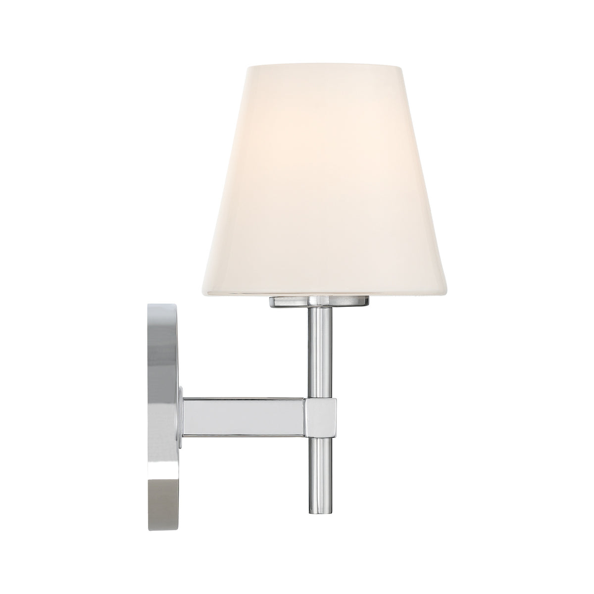 Crystorama Colton 1-Light Wall Sconce Polished Chrome - detail