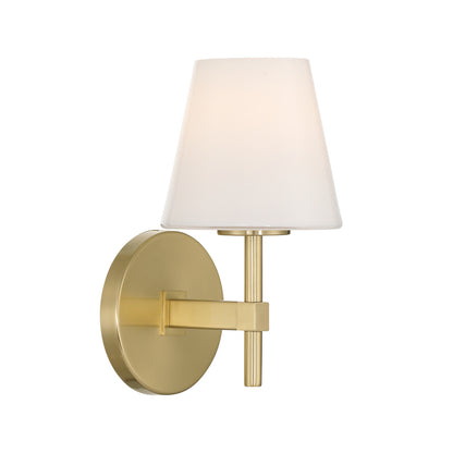 Crystorama Colton 1-Light Wall Sconce Vibrant Gold