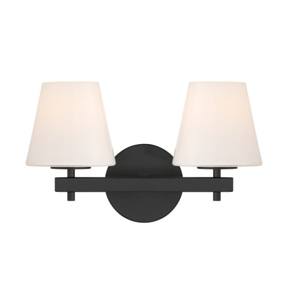 Crystorama Colton 2-Light Bathroom Vanity Black