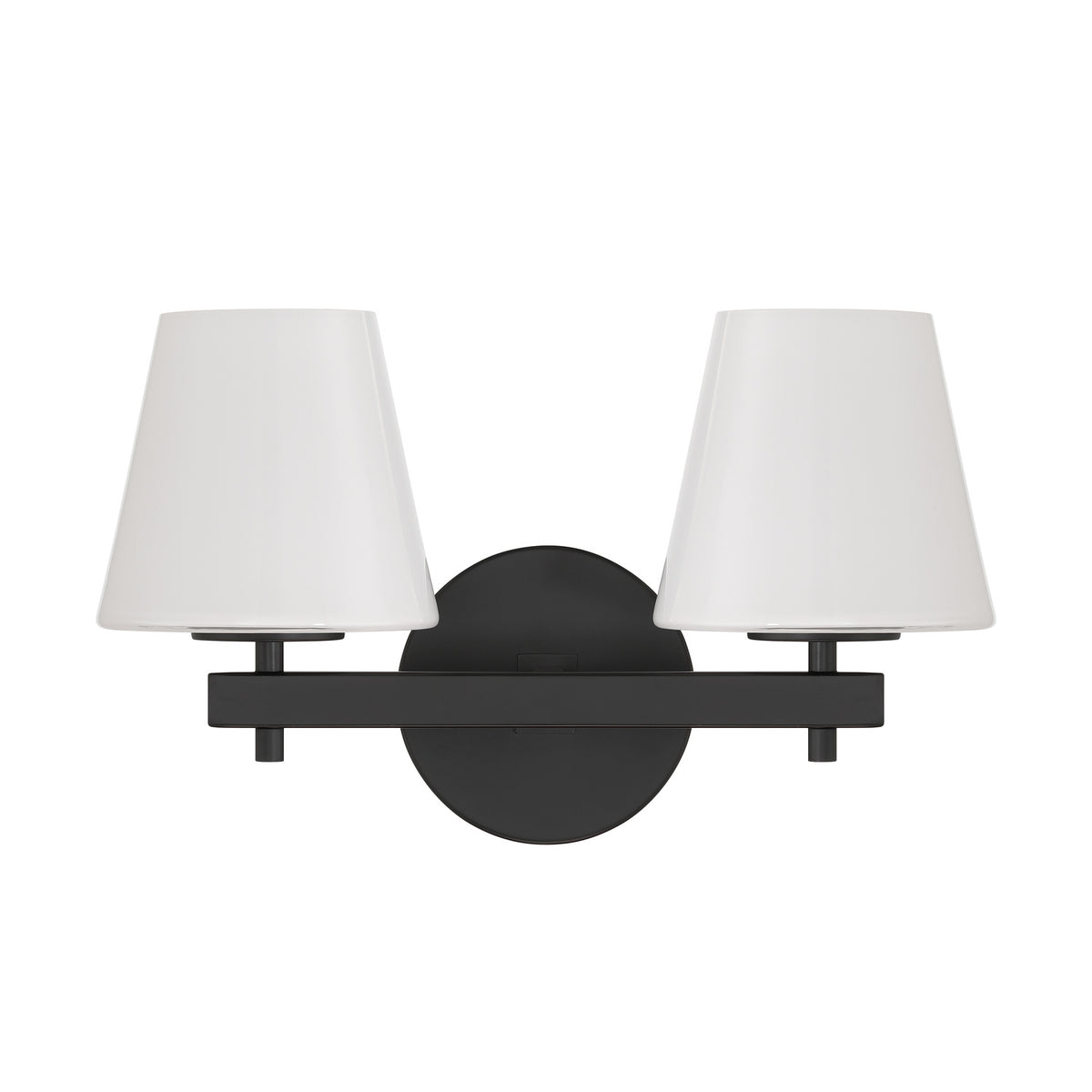 Crystorama Colton 2-Light Bathroom Vanity Black - detail