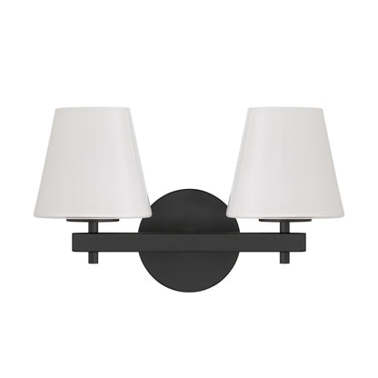 Crystorama Colton 2-Light Bathroom Vanity Black - detail
