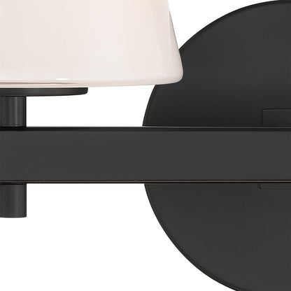 Crystorama Colton 2-Light Bathroom Vanity Black - detail