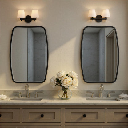 Crystorama Colton 2-Light Bathroom Vanity Black - lifestyle