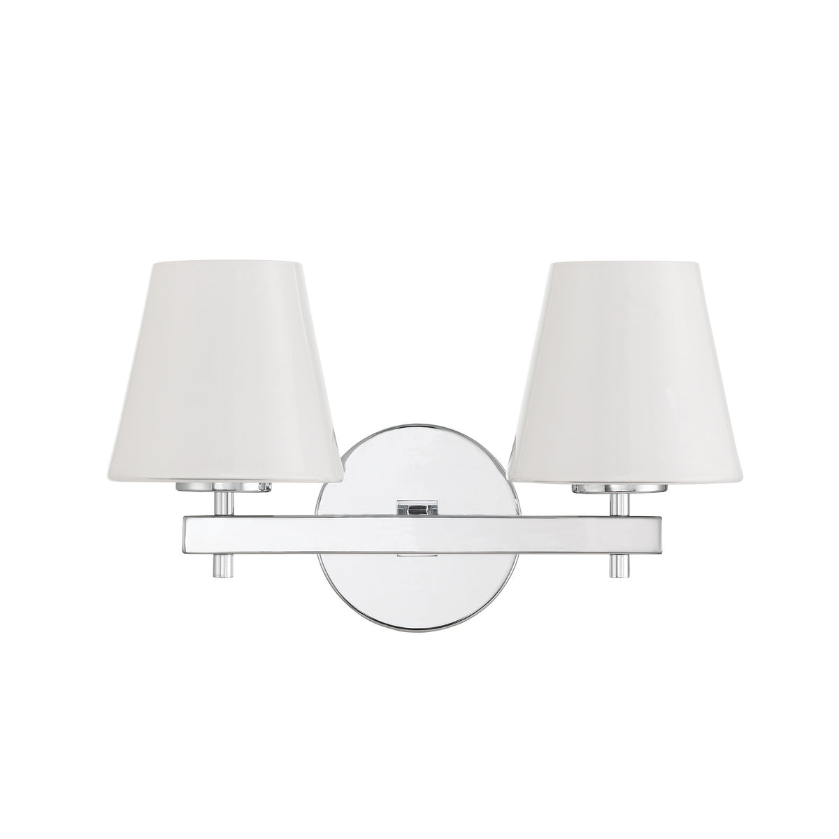 Crystorama Colton 2-Light Bathroom Vanity Polished Chrome - detail