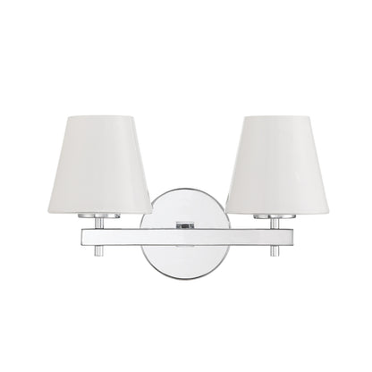 Crystorama Colton 2-Light Bathroom Vanity Polished Chrome - detail
