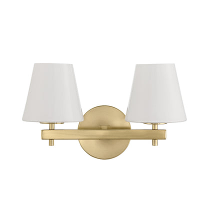 Crystorama Colton 2-Light Bathroom Vanity Vibrant Gold - detail
