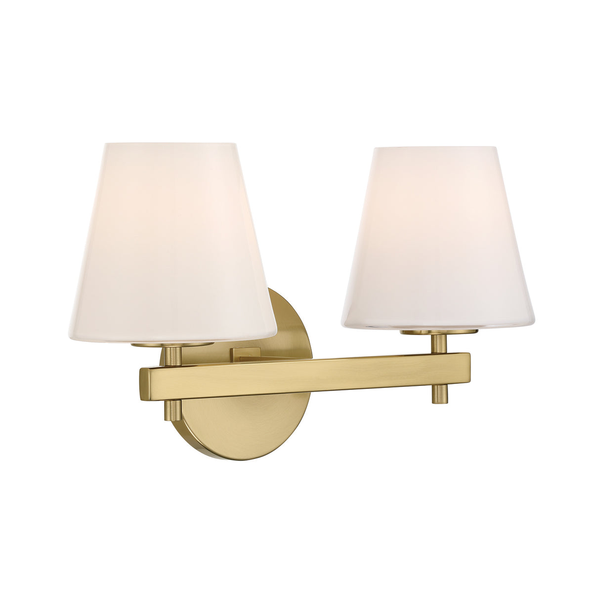 Crystorama Colton 2-Light Bathroom Vanity Vibrant Gold - detail