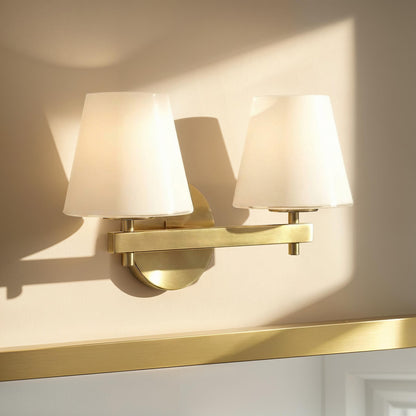 Crystorama Colton 2-Light Bathroom Vanity Vibrant Gold - lifestyle
