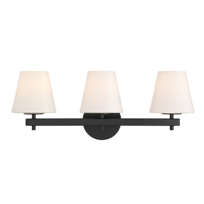 Crystorama Colton 3-Light Bathroom Vanity Black