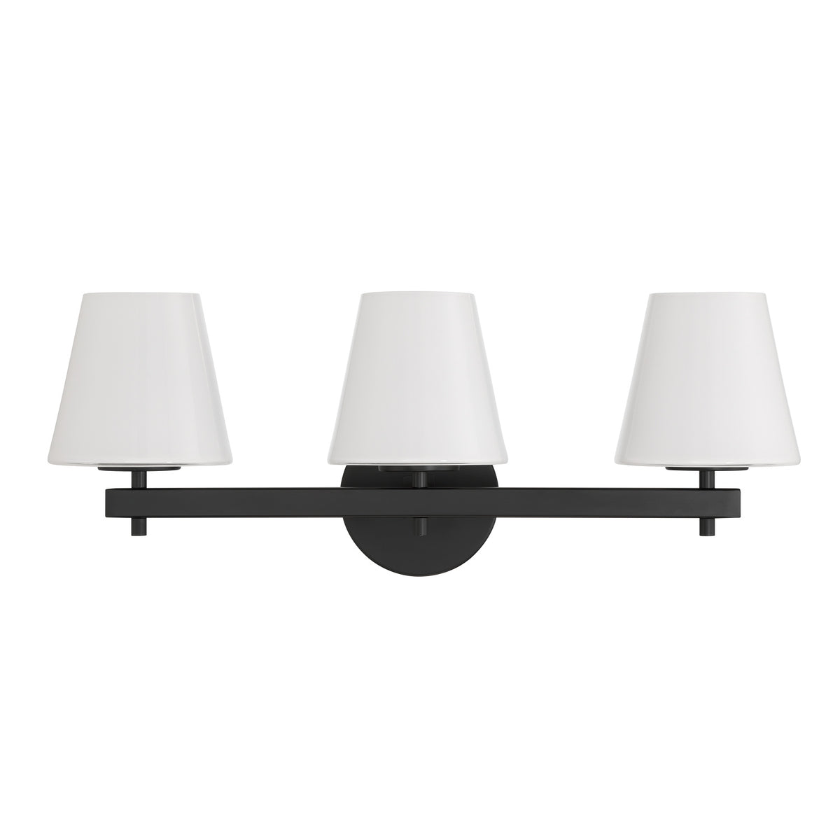 Crystorama Colton 3-Light Bathroom Vanity Black - detail