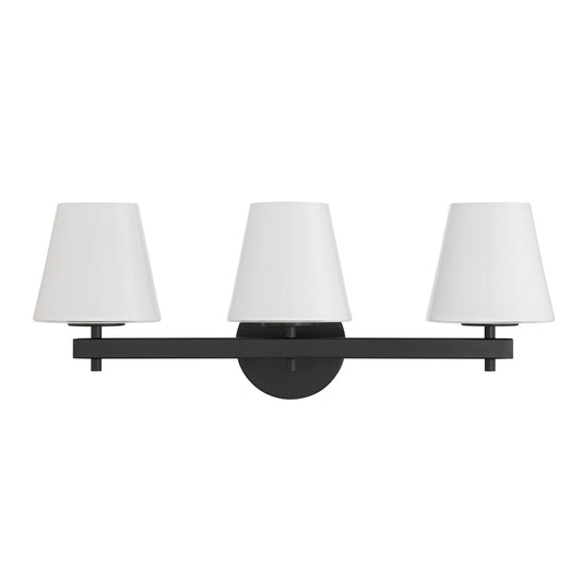Crystorama Colton 3-Light Bathroom Vanity Black - detail