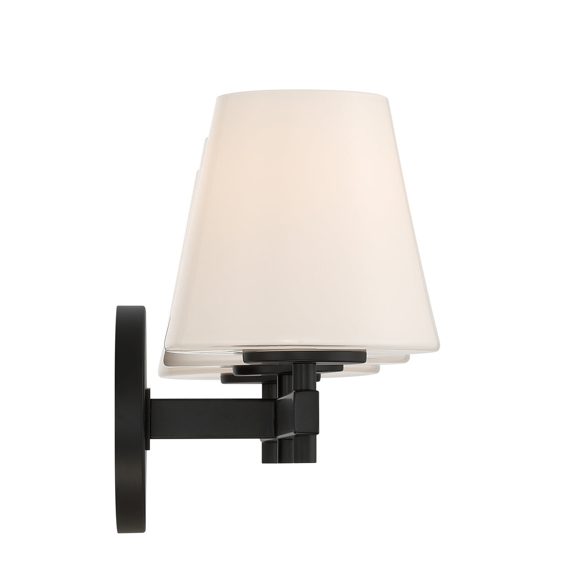Crystorama Colton 3-Light Bathroom Vanity Black - detail