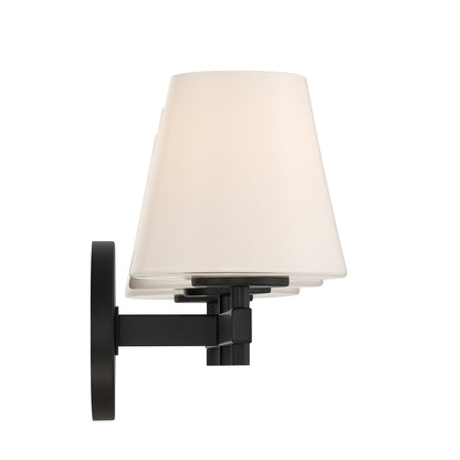 Crystorama Colton 3-Light Bathroom Vanity Black - detail