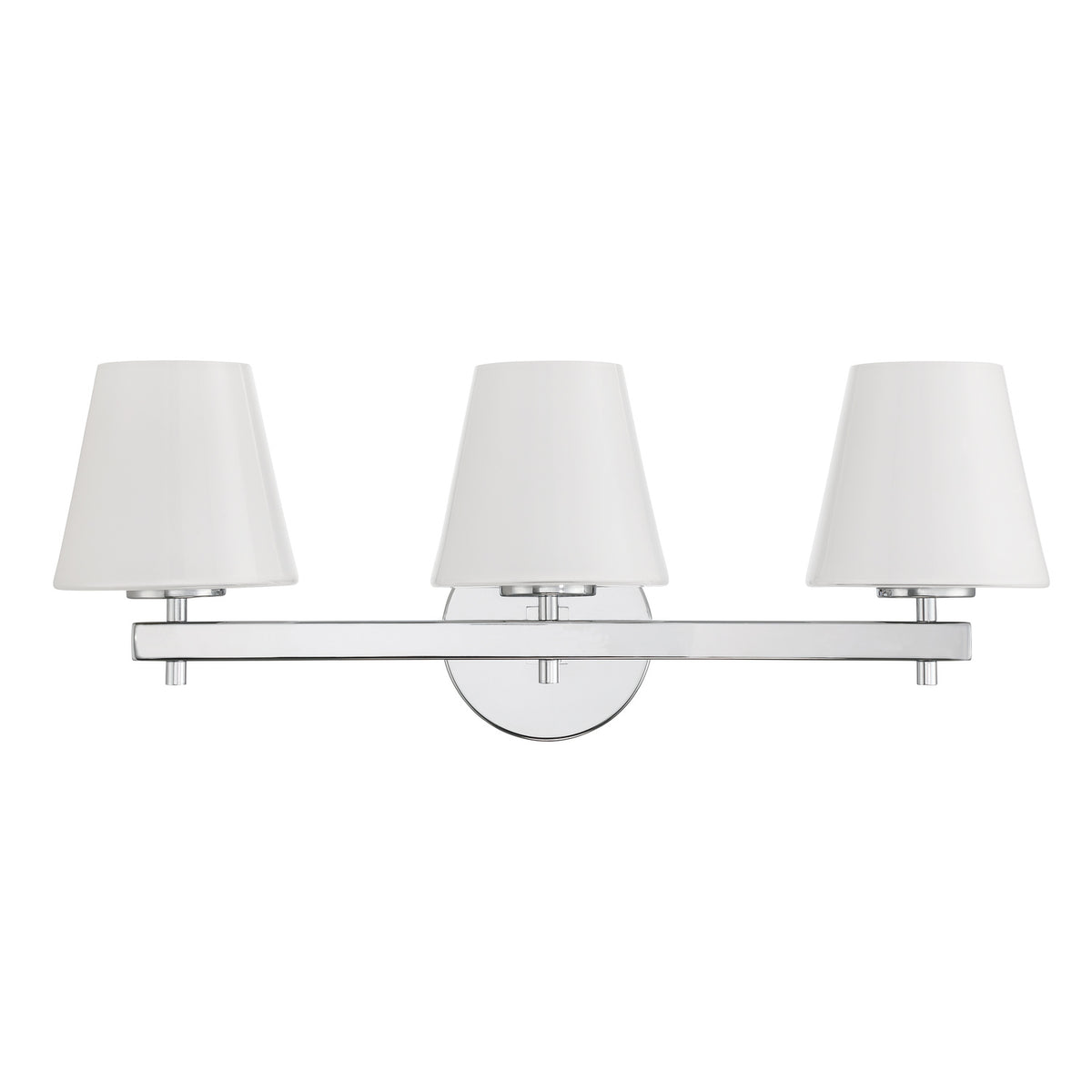 Crystorama Colton 3-Light Bathroom Vanity Polished Chrome - detail