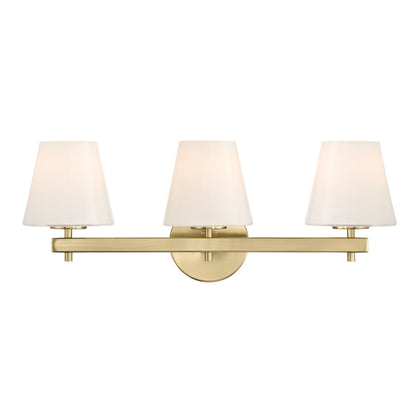 Crystorama Colton 3-Light Bathroom Vanity Vibrant Gold