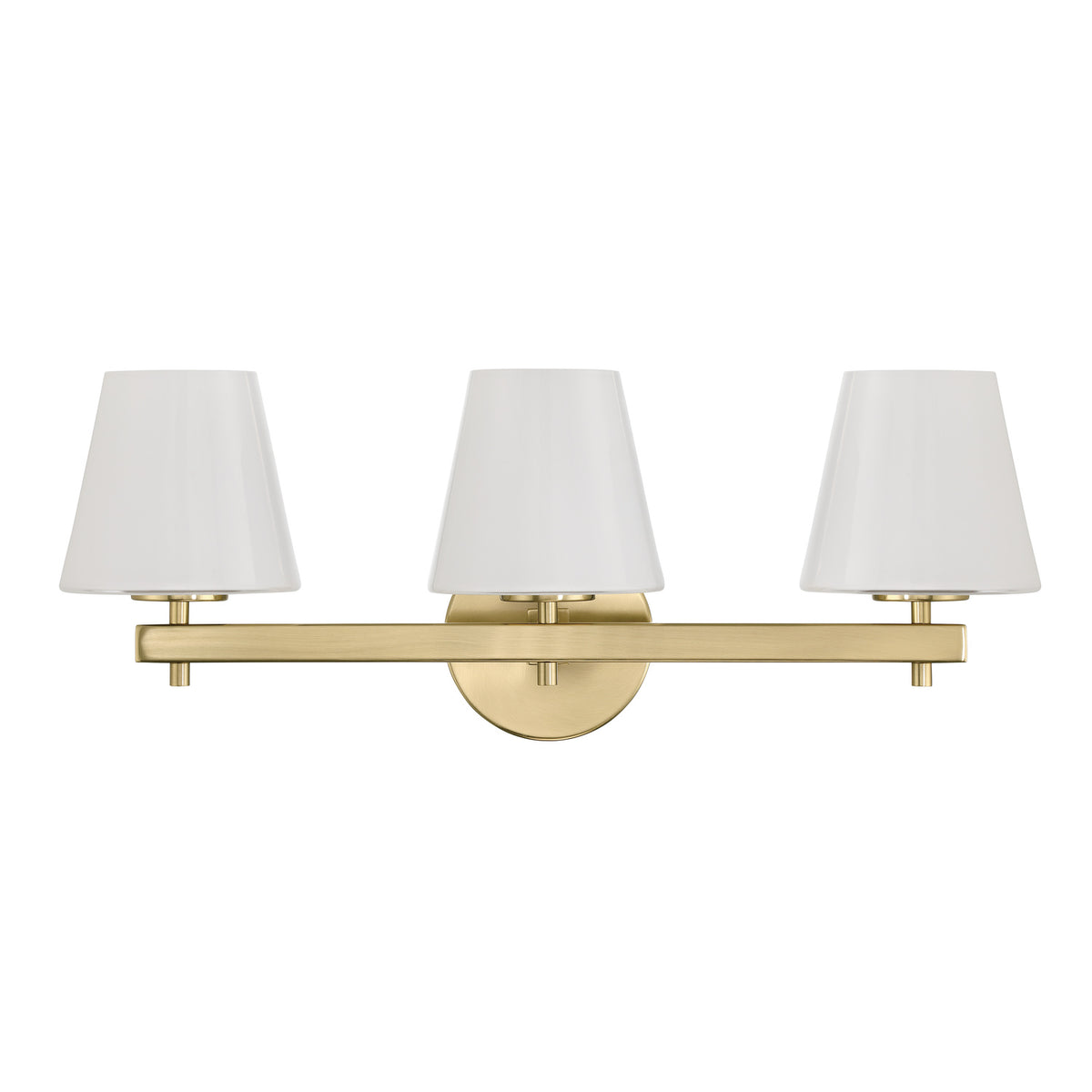 Crystorama Colton 3-Light Bathroom Vanity Vibrant Gold - detail