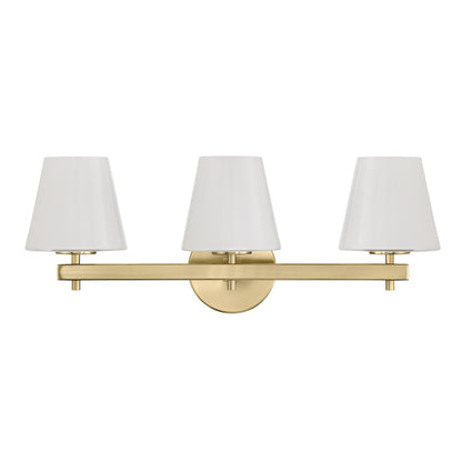 Crystorama Colton 3-Light Bathroom Vanity Vibrant Gold - detail