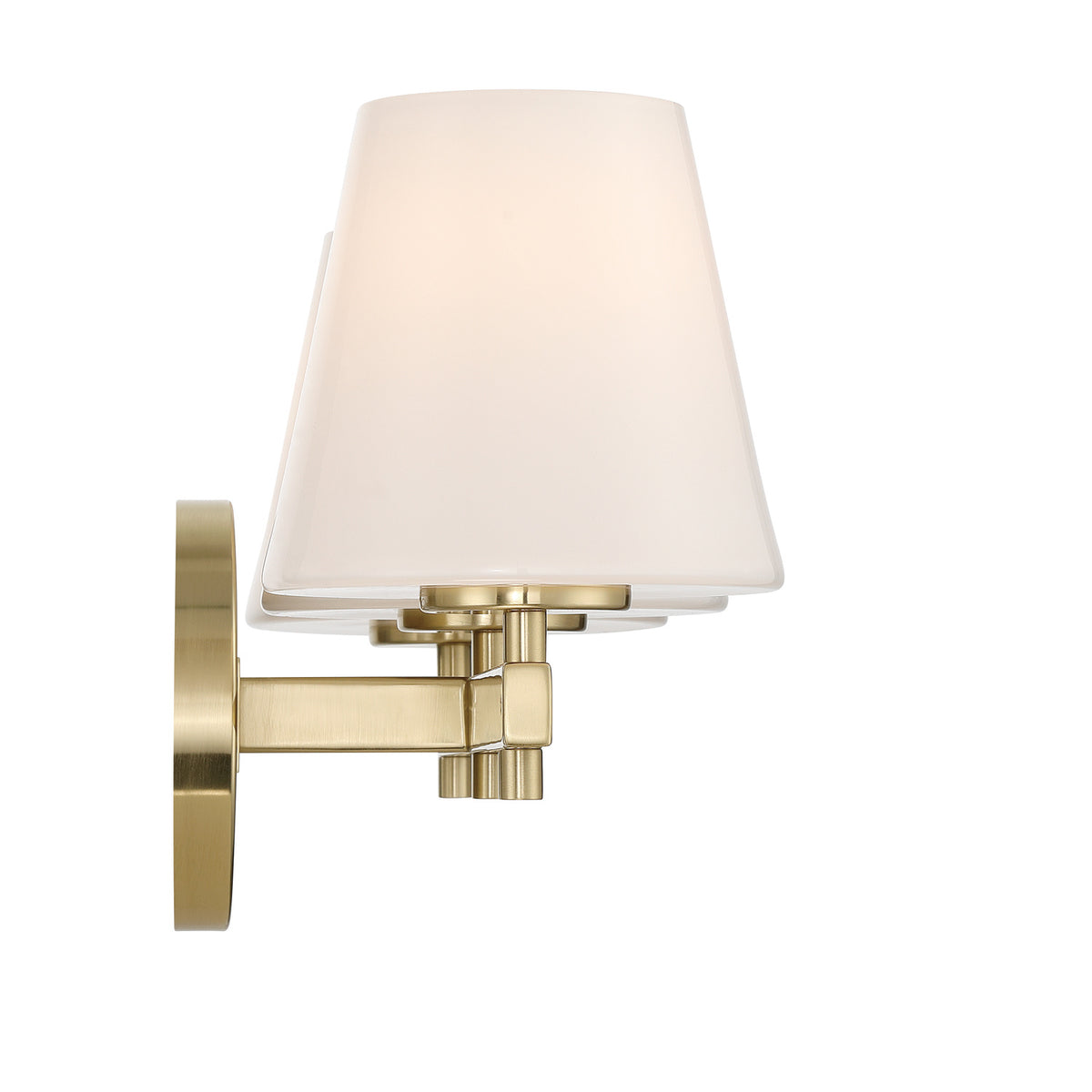 Crystorama Colton 3-Light Bathroom Vanity Vibrant Gold - detail
