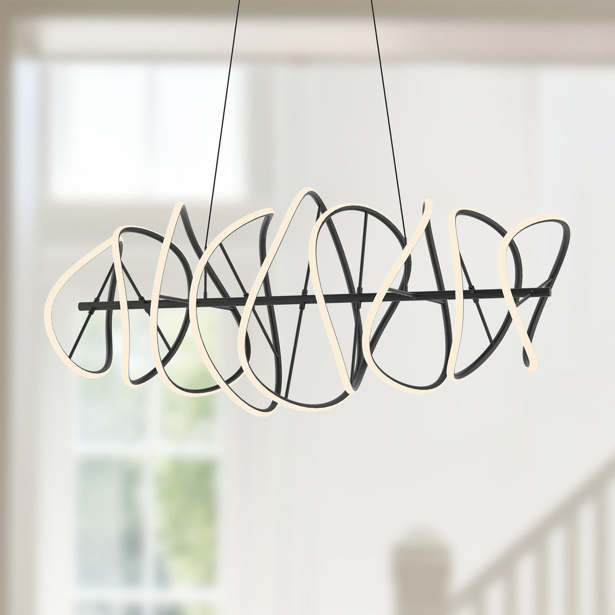 Collide 44" Chandelier - Black