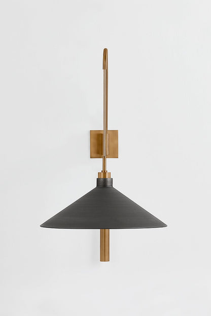 Troy Conor Wall Sconce Patina Brass / Graphite Detail 2