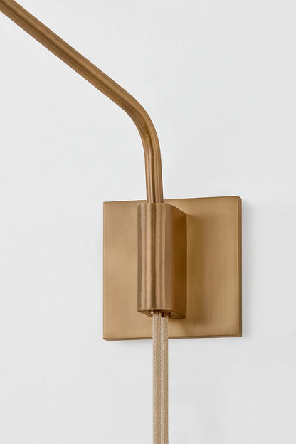 Troy Conor Wall Sconce Patina Brass / Graphite Detail 1