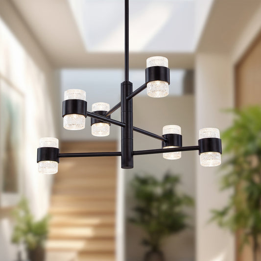 Copenhagen 24" 3-Tier Outdoor Pendant - Black