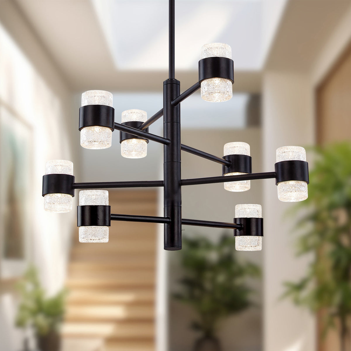 Copenhagen 24" 4-Tier Outdoor Pendant - Black