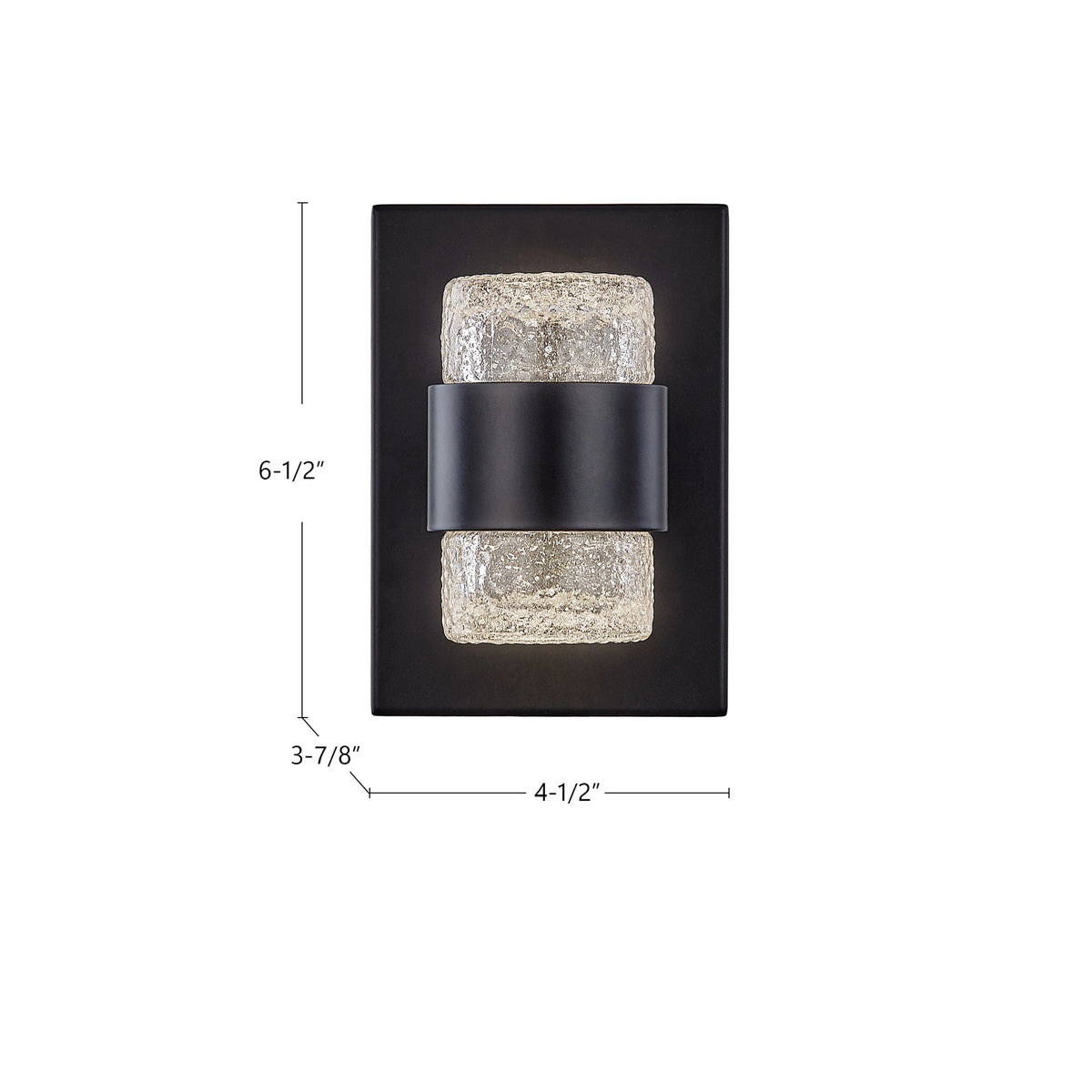 Copenhagen 8" Outdoor Wall Sconce - Black
