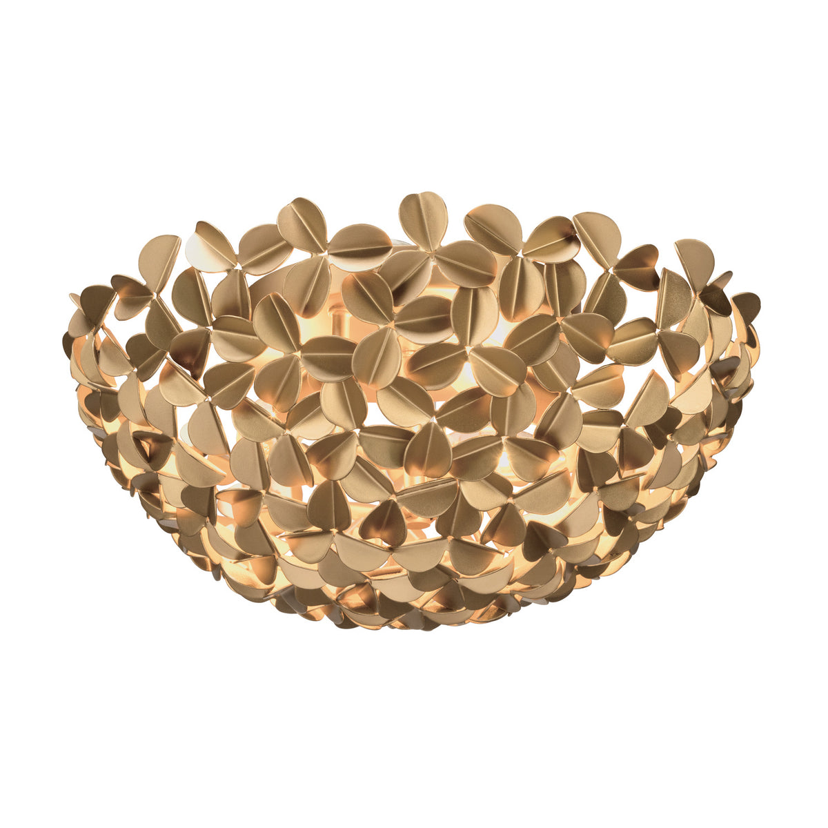 Crystorama Cora 3-Light Flush Mount - detail