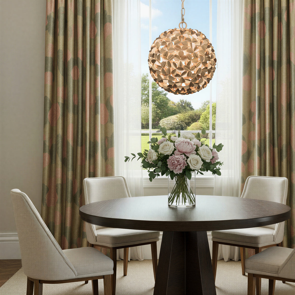 Crystorama Cora 1-Light Chandelier - lifestyle
